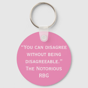 Disagree RBG Quote Keychain