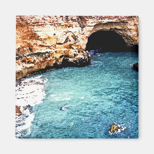 Disappearing Beach - Vale Covo - Algarve Portugal Magnet