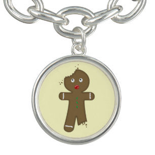Disappearing Gingerbread Man Charm Bracelet