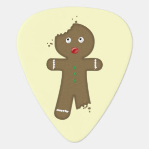 Disappearing Gingerbread Man Guitar Pick