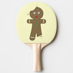 Disappearing Gingerbread Man Ping-Pong Paddle