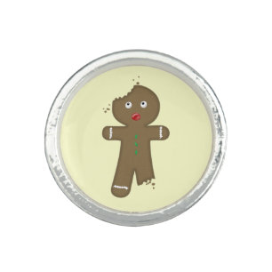 Disappearing Gingerbread Man Ring
