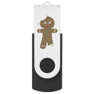 Disappearing Gingerbread Man USB Flash Drive