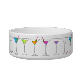 DISAPPEARING MARTINI SNACK or PET BOWL