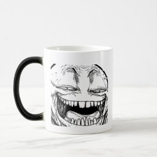 Disappearing Smiling Troll Face Coffee Cup Mug