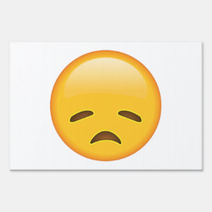 Disappointed Face - Emoji Yard Sign