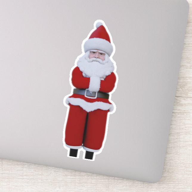 Disappointed santa chris kringle old saint nick st sticker (Detail)