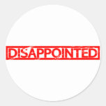 Disappointed Stamp Classic Round Sticker