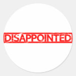 Disappointed Stamp Classic Round Sticker