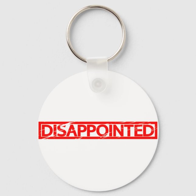 Disappointed Stamp Keychain (Front)
