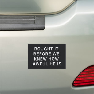 Disappointed Tesla Owners bumper sticker Car Magnet