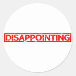 Disappointing Stamp Classic Round Sticker