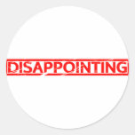 Disappointing Stamp Classic Round Sticker