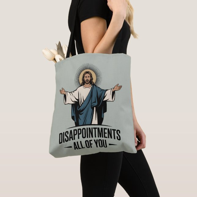 Disappointments All Of You Jesus Meme Tote Bag (Close Up)