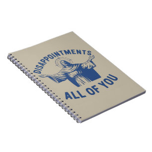 Disappointments All of You Retro Jesus Meme Christ Notebook