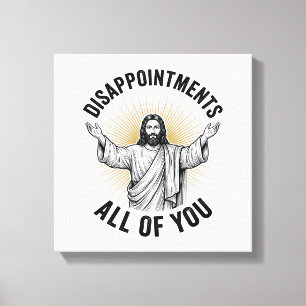 Disappointments All Of You Vintage Religious Shirt Canvas Print