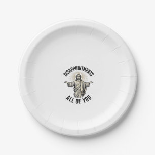 Disappointments All Of You Vintage Religious Shirt Paper Plates