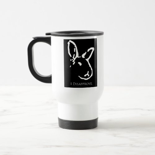 Disapproving Rabbits 2 Travel Mug
