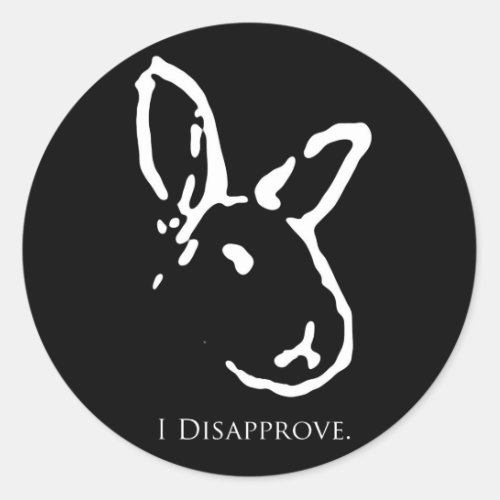 Disapproving Rabbits Sticker