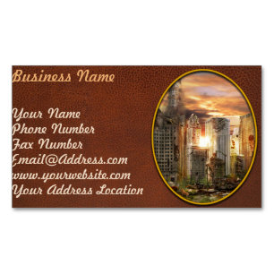 Disaster - Chicago, IL - Gotta walk the dog Business Card Magnet
