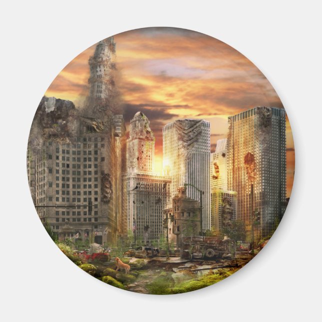 Disaster - Chicago, IL - Gotta walk the dog Magnet (Front)