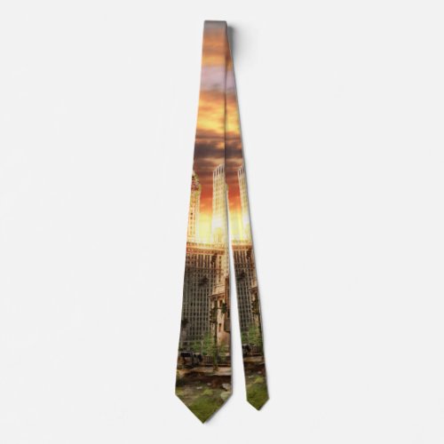 Disaster _ Chicago IL _ Gotta walk the dog Neck Tie