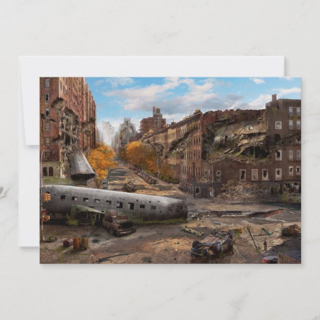 Disaster - New York, NY - No left turn on red Invitation (Front)