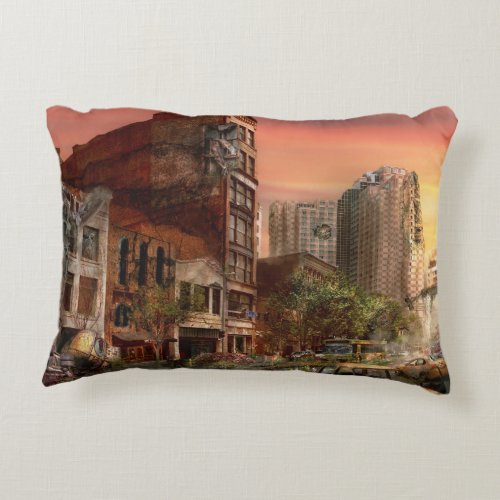 Disaster _ Pittsburgh PA _ The Y2K Bug Accent Pillow