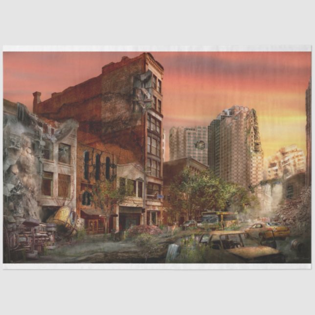 Disaster - Pittsburgh, PA - The Y2K Bug Tissue Paper (Front)