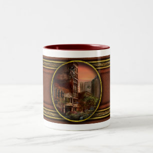 Disaster - Pittsburgh, PA - The Y2K Bug Two-Tone Coffee Mug