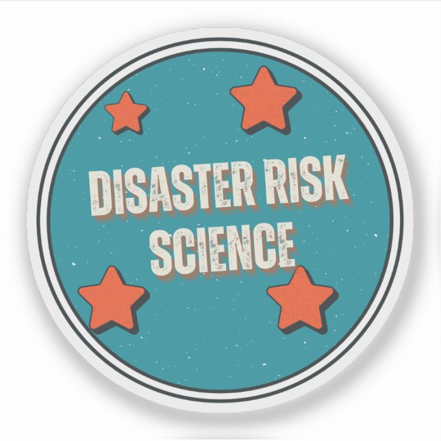 Disaster Risk Science Sticker (Front)