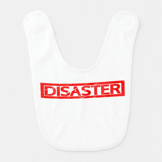 Disaster Stamp Baby Bib (Front)