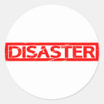 Disaster Stamp Classic Round Sticker