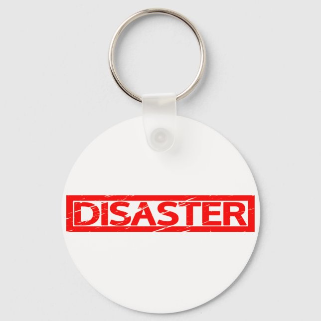 Disaster Stamp Keychain (Front)