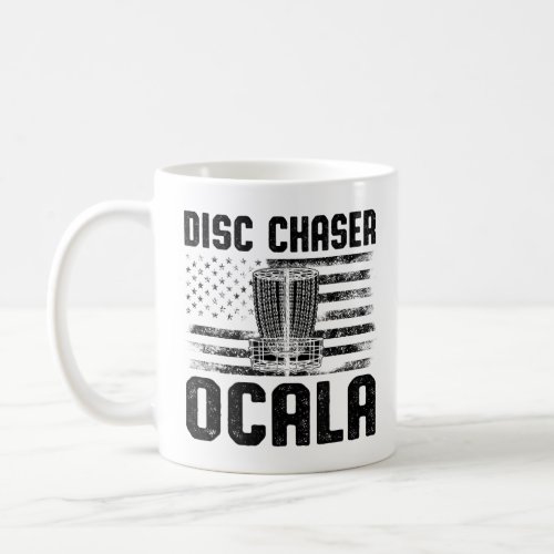 Disc Chaser Ocala Funny Disc Golf Humor Golfer Flo Coffee Mug