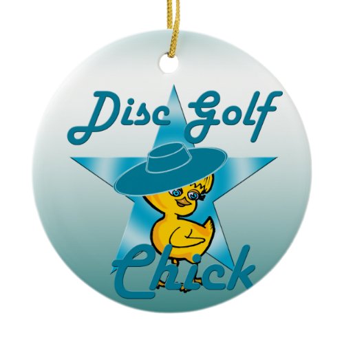 Disc Golf #7 Ceramic Ornament