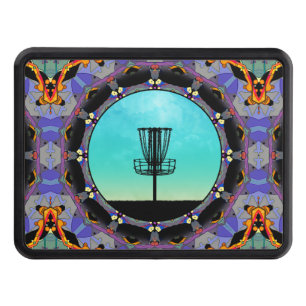 Disc Golf Abstract Basket 3 Hitch Cover