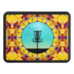 Disc Golf Abstract Basket 4 Hitch Cover