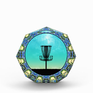 Disc Golf Abstract Basket 5 Acrylic Award
