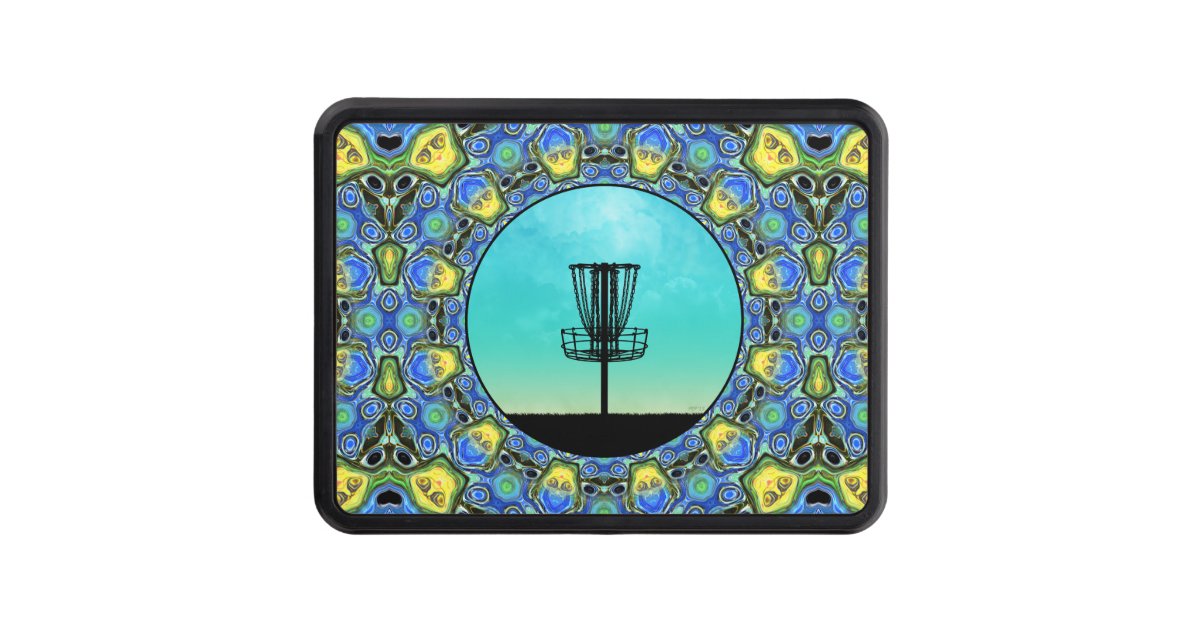 Disc Golf Abstract Basket 5 Hitch Cover