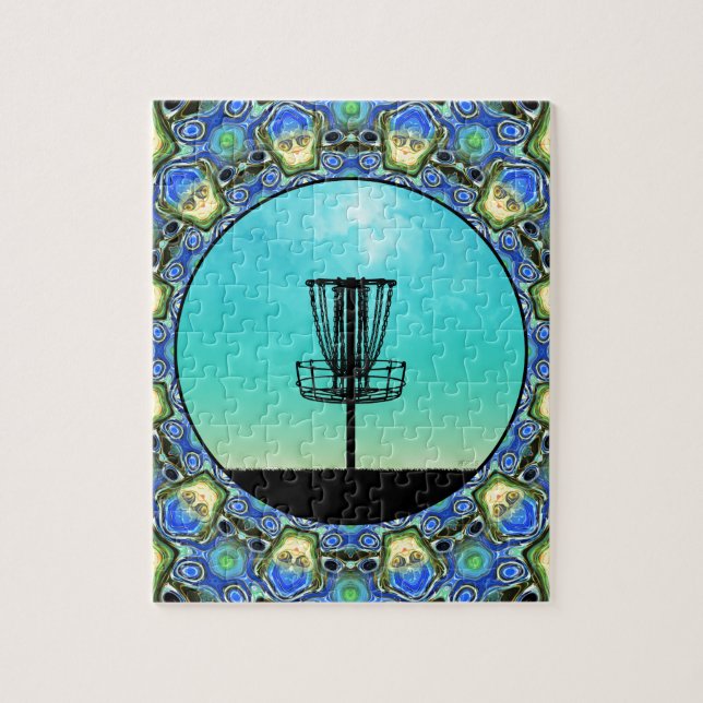 Disc Golf Abstract Basket 5 Jigsaw Puzzle (Vertical)