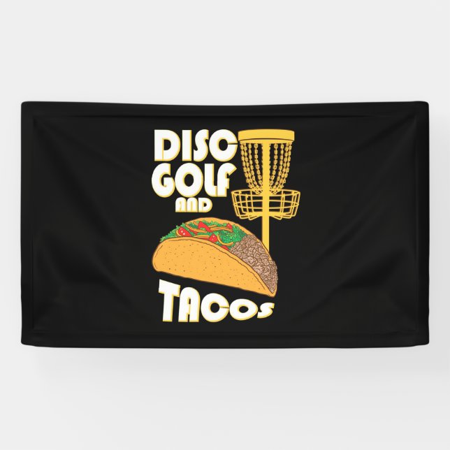 Disc Golf And Tacos Banner (Horizontal)