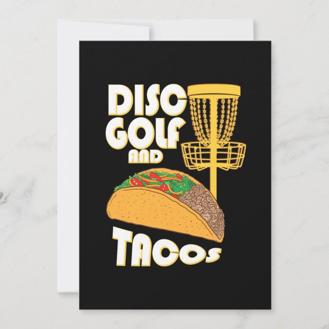 Disc Golf And Tacos Invitation (Front)