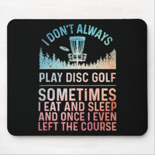 Disc Golf Art For Men Women Disc Golf Player Disc Mouse Pad