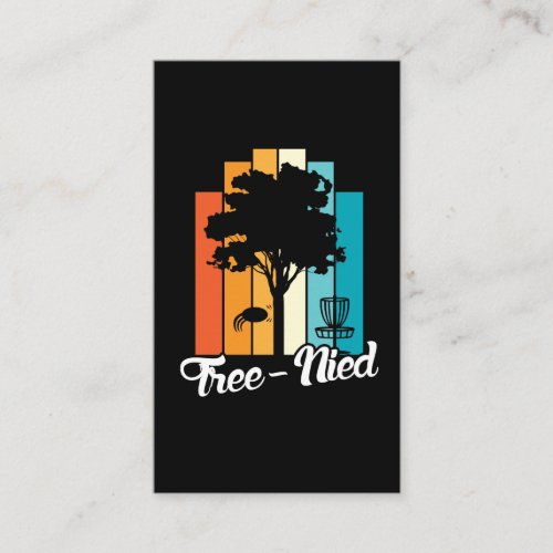 Disc Golf Awesome Shot Tree Nied Denied Business Card