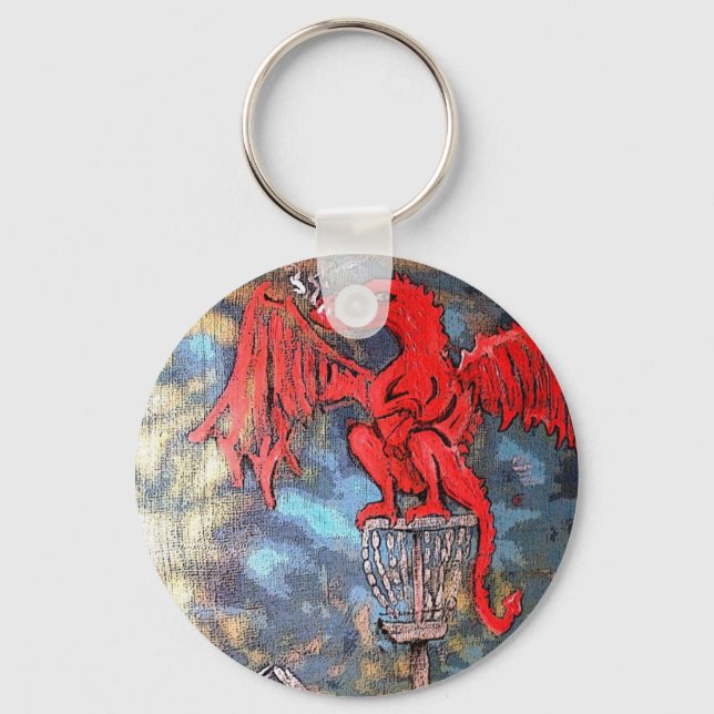 disc golf bag tag keychain (Front)