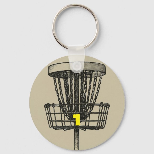 disc golf bag tag keychain (Front)