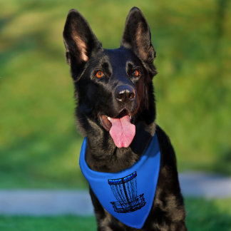 Disc Golf Basket 2 Pet Bandana Collar