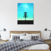Disc Golf Basket Canvas Print (Insitu(Bedroom))