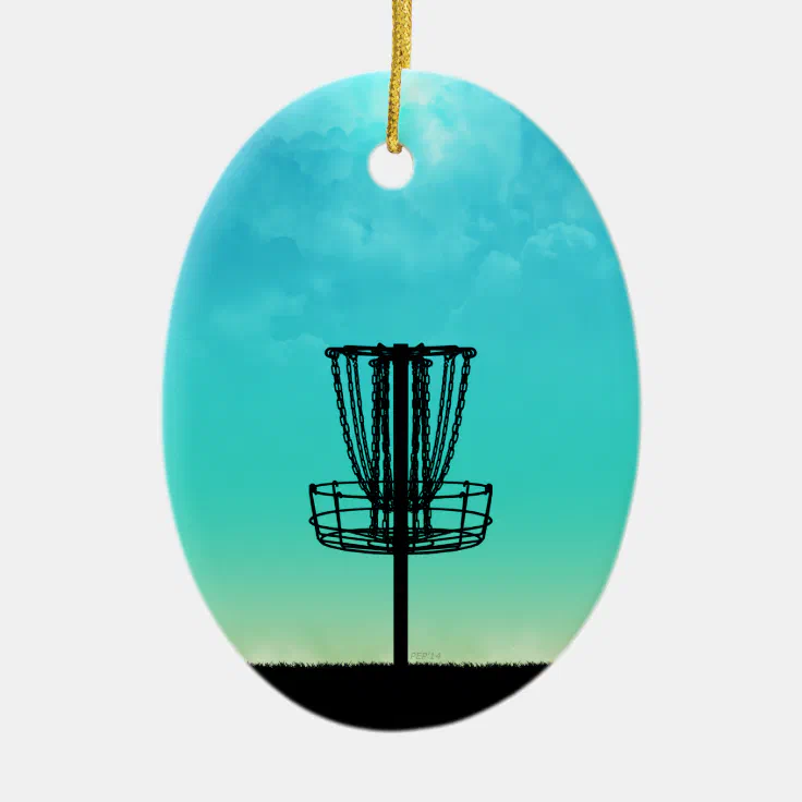 Disc Golf Basket Ceramic Ornament Zazzle